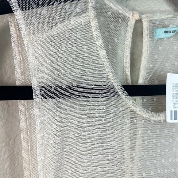 Kimchi Blue Sleeveless Mesh Floral Print Mini Dress - Picture 10 of 12